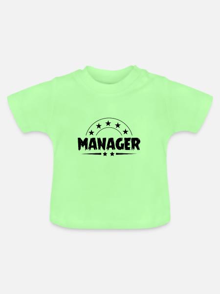Manager Beruf - Baby Bio-T-Shirt mit Rundhals - Mintgrün