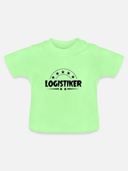 Logistiker Beruf - Baby Bio-T-Shirt mit Rundhals - Mintgrün
