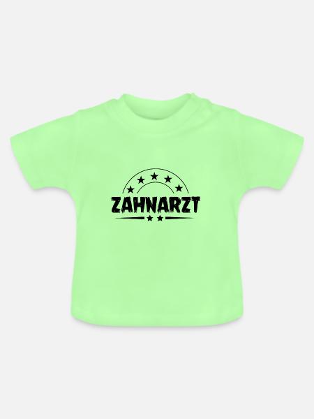Zahnarzt Beruf - Baby Bio-T-Shirt mit Rundhals - Mintgrün