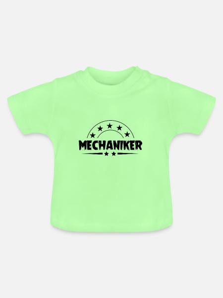 Mechaniker Beruf - Baby Bio-T-Shirt mit Rundhals - Mintgrün