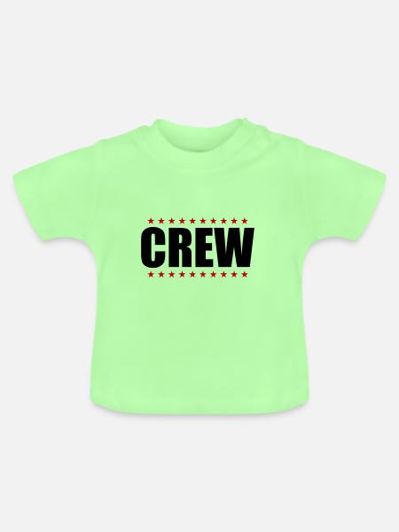 Crew Design - Baby Bio-T-Shirt mit Rundhals - Mintgrün
