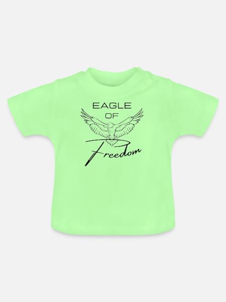 Eagle transformed - Baby Bio-T-Shirt mit Rundhals - Mintgrün