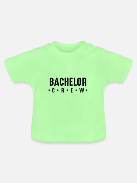 Bachelor Crew - Baby Bio-T-Shirt mit Rundhals - Mintgrün