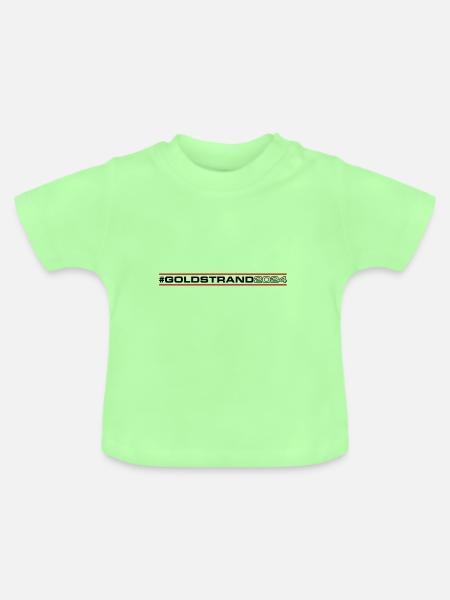 Goldstrand 2024 - Baby Bio-T-Shirt mit Rundhals - Mintgrün