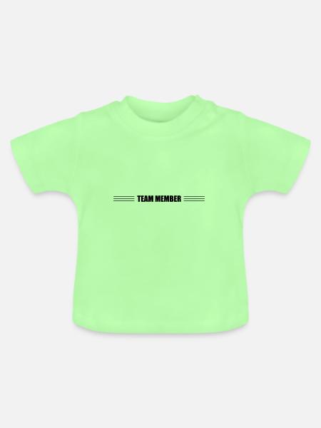 Team Mitglied - Baby Bio-T-Shirt mit Rundhals - Mintgrün