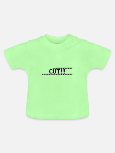 Cut!!! - Baby Bio-T-Shirt mit Rundhals - Mintgrün