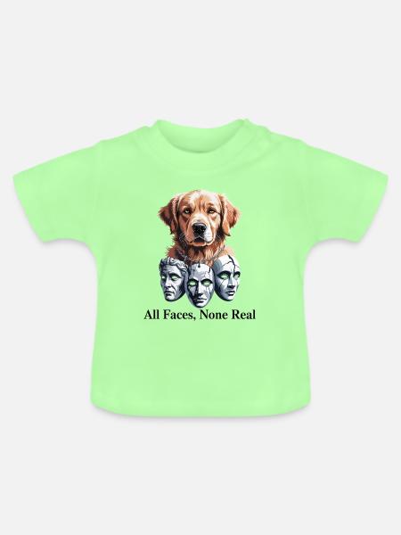 Canine Masquerade Theater - Baby Bio-T-Shirt mit Rundhals - Mintgrün
