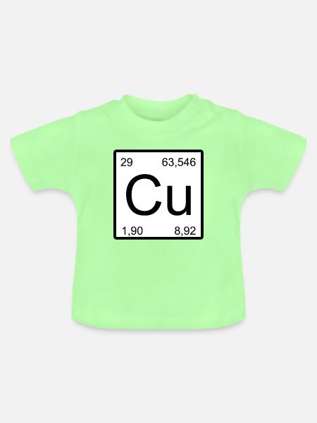 Kupfer Element Stil - Baby Bio-T-Shirt mit Rundhals - Mintgrün