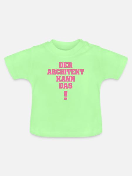 Architekt - Baby Bio-T-Shirt mit Rundhals - Mintgrün