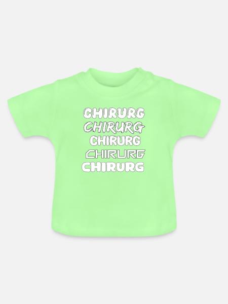 Chirurg als Beruf - Baby Bio-T-Shirt mit Rundhals - Mintgrün
