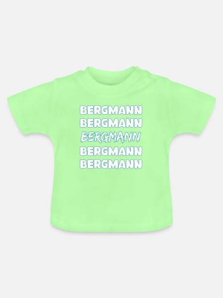 Geschenk für Bergmann - Baby Bio-T-Shirt mit Rundhals - Mintgrün