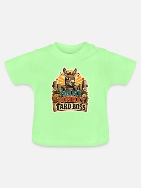 DONKEY YARD - Baby Bio-T-Shirt mit Rundhals - Mintgrün