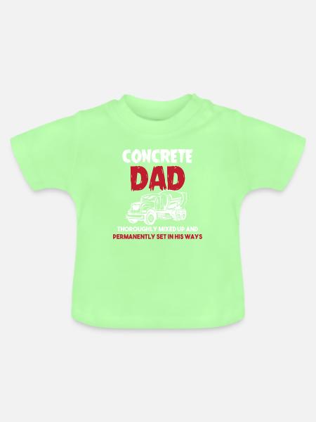 Beton Betonfertiger Betonmischer - Baby Bio-T-Shirt mit Rundhals - Mintgrün