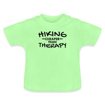 Hiking witty (hiking) - Baby Organic T-Shirt with Round Neck - mint green - Front