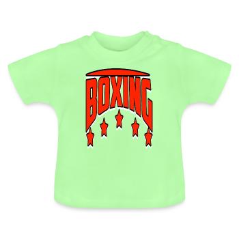 Boxen - Baby Bio-T-Shirt mit Rundhals - Mintgrün - Vorne