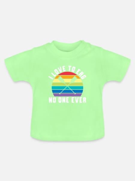 Rudern Ergometer Ruderer - Baby Bio-T-Shirt mit Rundhals - Mintgrün