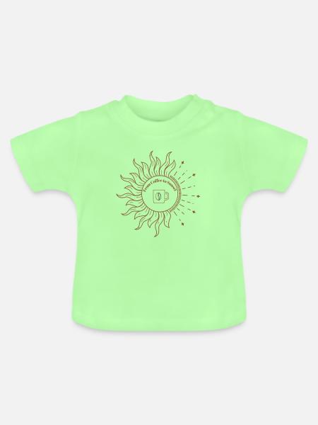 FROM COFFEE TO SUNSET - Baby Bio-T-Shirt mit Rundhals - Mintgrün
