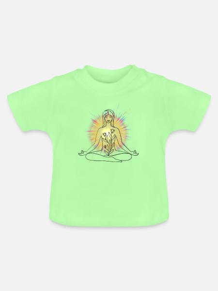 Awakened - Baby Bio-T-Shirt mit Rundhals - Mintgrün