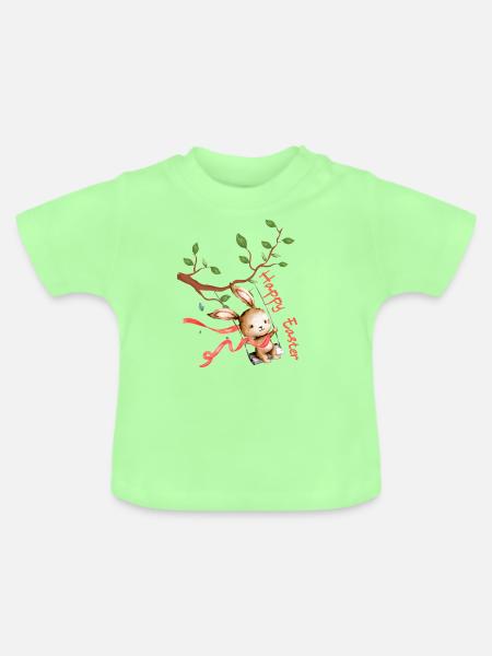 Easter Bunny - Baby Bio-T-Shirt mit Rundhals - Mintgrün