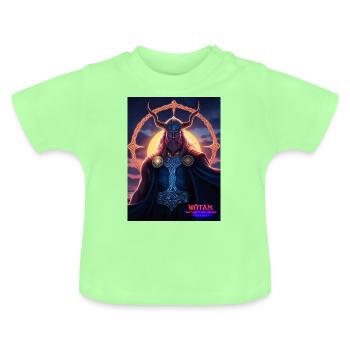 WOTAN - YOUR LIGHT IN YOUR DARKNESS - DARK SOUL - - Baby Bio-T-Shirt mit Rundhals - Mintgrün - Vorne