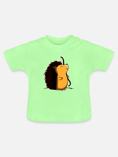 Bogenschützen-Igel - Baby Bio-T-Shirt mit Rundhals - Mintgrün