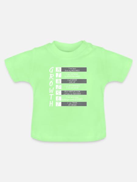 WACHSTUM MINIMUM - Baby Bio-T-Shirt mit Rundhals - Mintgrün