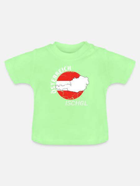 Ischgl - Baby Bio-T-Shirt mit Rundhals - Mintgrün