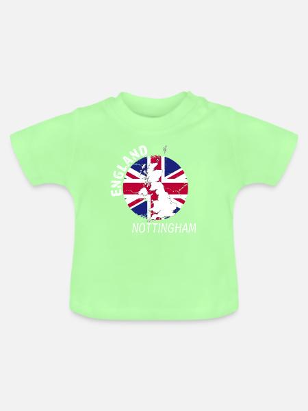 Nottingham - Baby Bio-T-Shirt mit Rundhals - Mintgrün