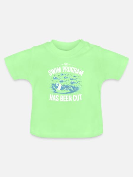 Schwimmprogramm wurde beendet - Baby Bio-T-Shirt mit Rundhals - Mintgrün