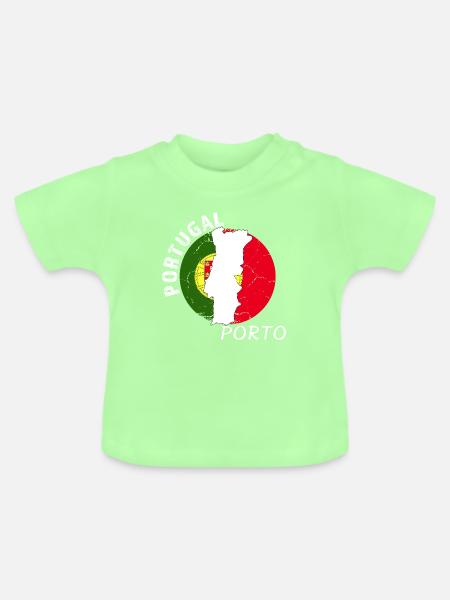 Porto - Baby Bio-T-Shirt mit Rundhals - Mintgrün