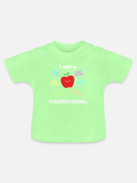 Lehrerassistent Paraprofessional Paraeducator - Baby Bio-T-Shirt mit Rundhals - Mintgrün