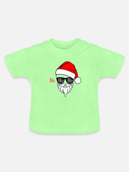Santa_Claus - Baby Bio-T-Shirt mit Rundhals - Mintgrün