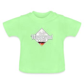 Wuppertal Stadt in Deutschland Nordrhein-Westfalen - Baby Bio-T-Shirt mit Rundhals - Mintgrün - Vorne