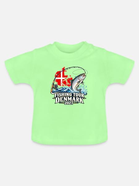Angeltour Dänemark 2027 - Baby Bio-T-Shirt mit Rundhals - Mintgrün