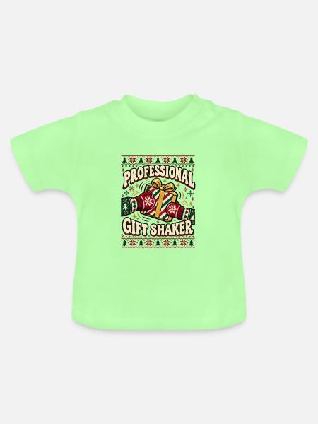 Professional Gift Shaker Design - Baby Bio-T-Shirt mit Rundhals - Mintgrün