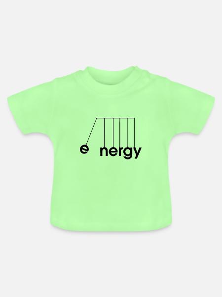 Energy - Baby Bio-T-Shirt mit Rundhals - Mintgrün