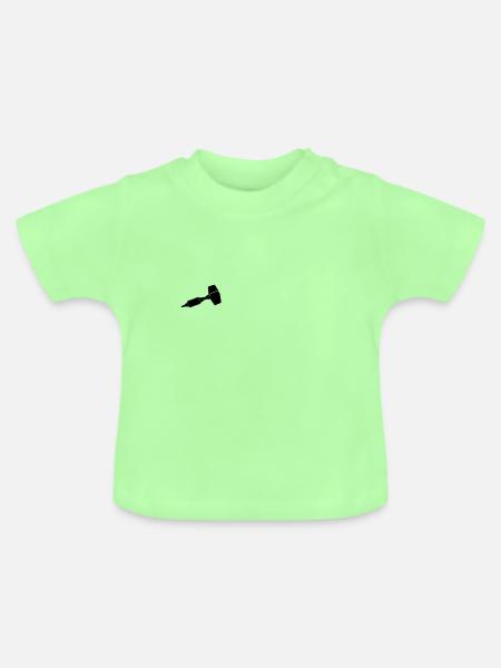 Dart, Dartpfeil - Baby Bio-T-Shirt mit Rundhals - Mintgrün