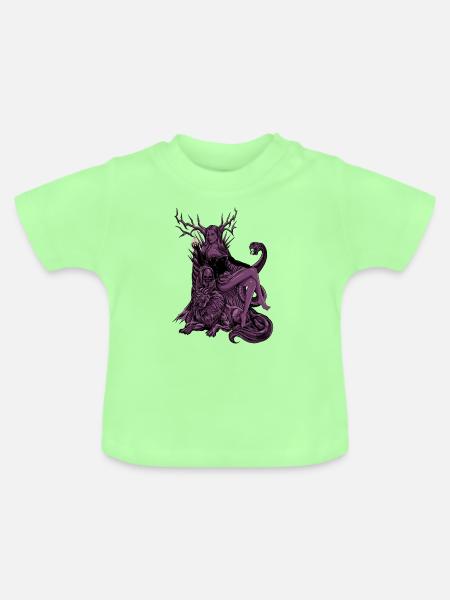 Wikinger Totengöttin Hel - Baby Bio-T-Shirt mit Rundhals - Mintgrün