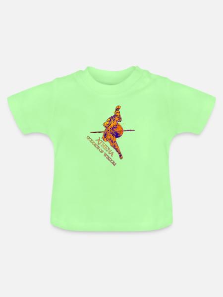 Göttin der Weisheit - Athene - Baby Bio-T-Shirt mit Rundhals - Mintgrün