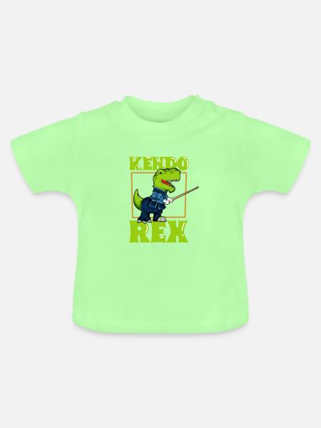 TREX macht Kendo - Baby Bio-T-Shirt mit Rundhals - Mintgrün