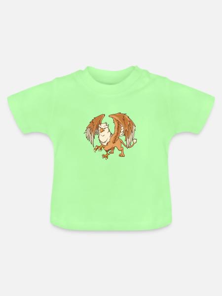 Greif - Baby Bio-T-Shirt mit Rundhals - Mintgrün
