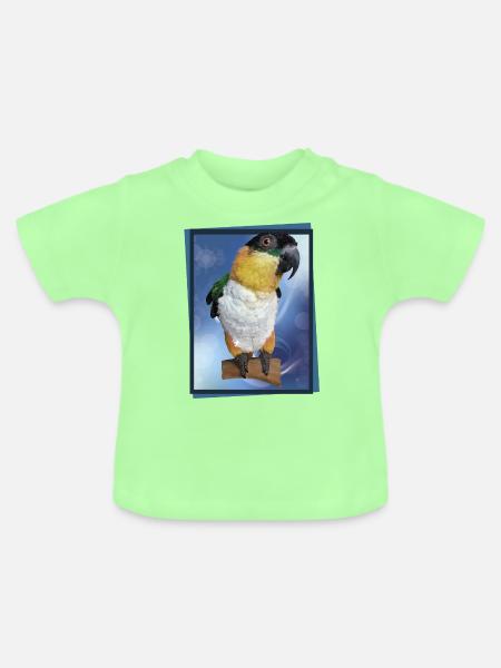 Der Schwarzkopf-Caique - Baby Bio-T-Shirt mit Rundhals - Mintgrün