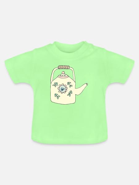 teekanne - Baby Bio-T-Shirt mit Rundhals - Mintgrün
