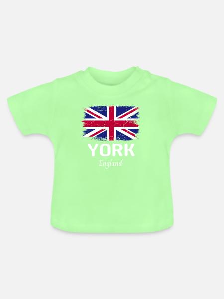 York - Baby Bio-T-Shirt mit Rundhals - Mintgrün