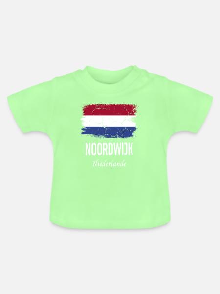 Noordwijk - Baby Bio-T-Shirt mit Rundhals - Mintgrün