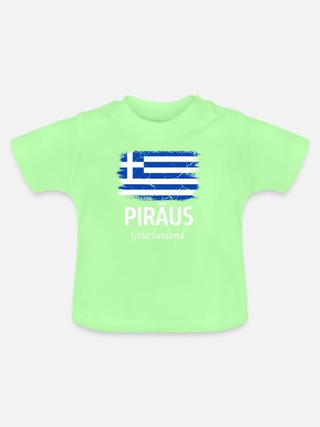 Piräus - Baby Bio-T-Shirt mit Rundhals - Mintgrün