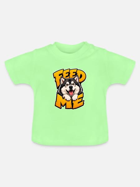 Alaskan Malamute - Baby Bio-T-Shirt mit Rundhals - Mintgrün