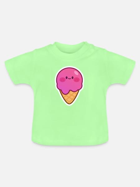 HIMBEREIS - Baby Bio-T-Shirt mit Rundhals - Mintgrün