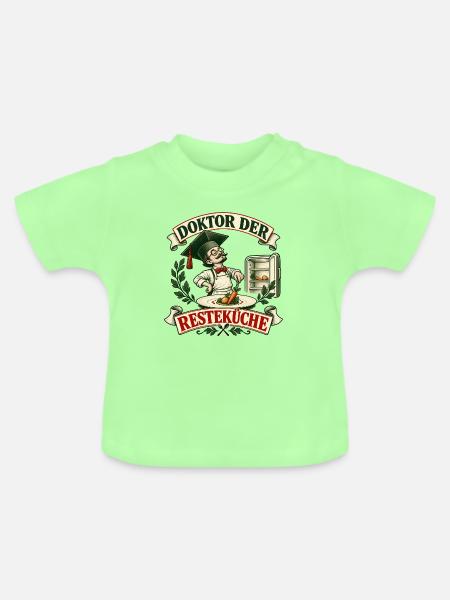 Doktor Resteküche - Baby Bio-T-Shirt mit Rundhals - Mintgrün