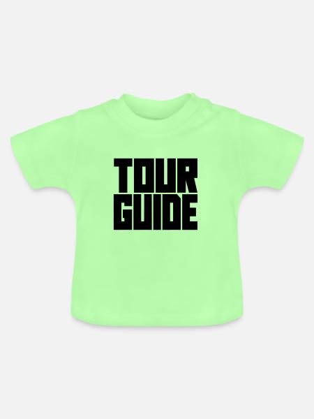 safari tour guide - Baby Bio-T-Shirt mit Rundhals - Mintgrün